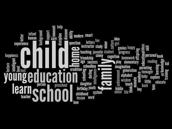 Onderwijs abstracte word cloud — Stockfoto