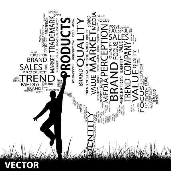 Media word cloud — Stock Vector
