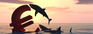 Kanlı euro simgesini 