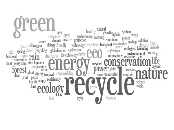 Conservation word cloud text — Stock Photo, Image