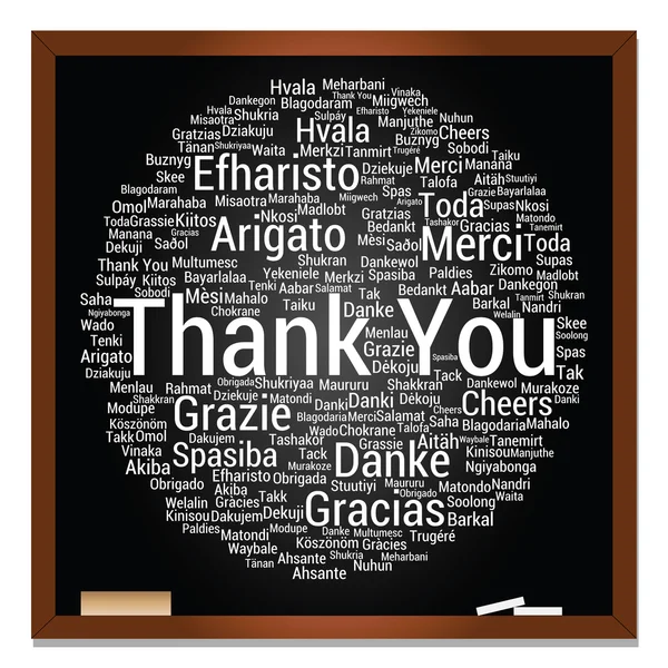 Conceptual  thank you word cloud — Stock Photo, Image