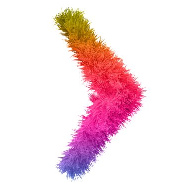 renkli dekoratif yazı tipi 