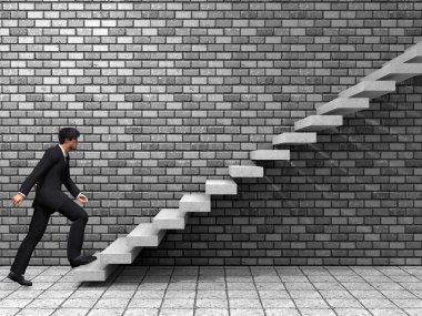 bir merdiven tırmanma işadamı 