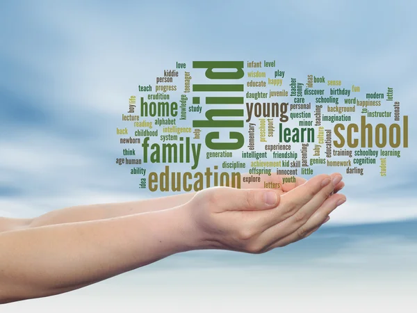 Education abstract word cloud — Stock Photo, Image