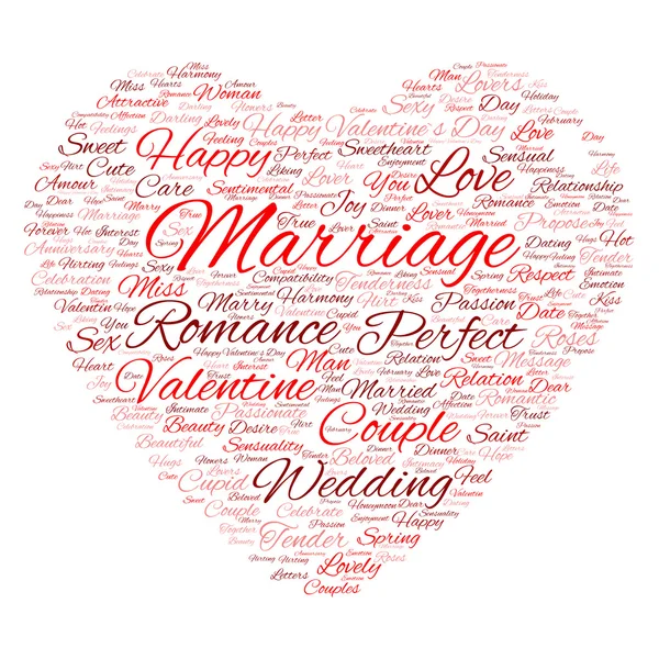 Love  wordcloud text — Stock Photo, Image