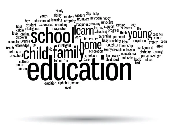 Educação Word Cloud — Fotografia de Stock