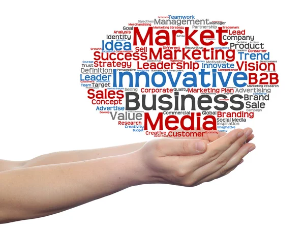 Business marketing palabra nube —  Fotos de Stock