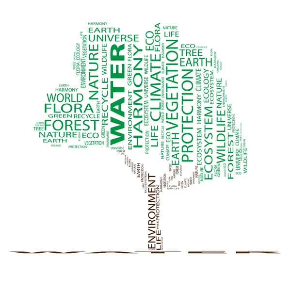 Texto de ecología como wordcloud —  Fotos de Stock