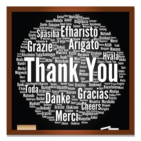 Conceptual  thank you word cloud — Stock Photo, Image