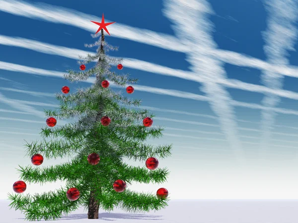 Árbol de abeto de Navidad conceptual — Foto de Stock