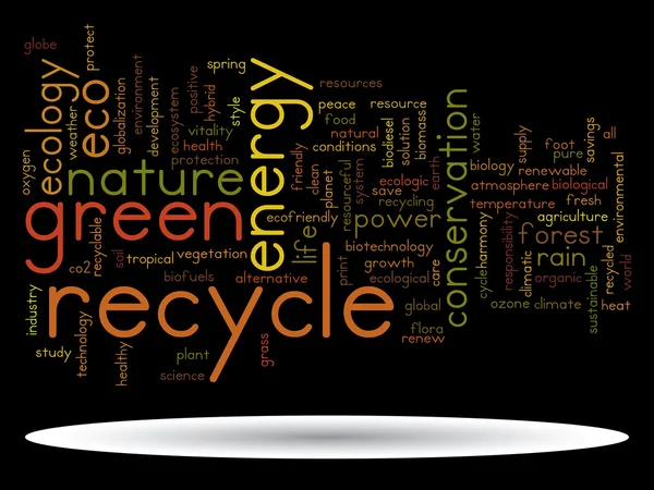 Conservation word cloud text — Stock Photo, Image