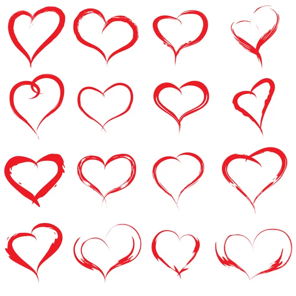 Heart shapes set — Stock Photo, Image