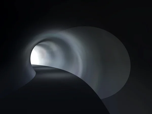 暗い抽象的な道路トンネル — ストック写真