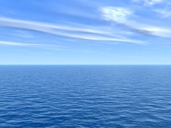 Νερό κύματα του ωκεανού και του ουρανού — Φωτογραφία Αρχείου