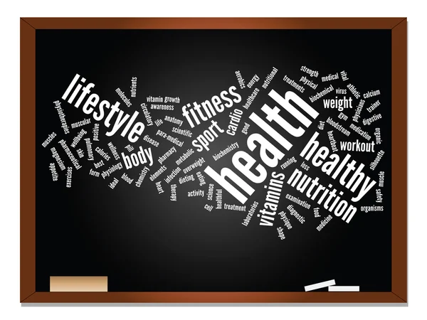 Gezondheid word cloud — Stockfoto