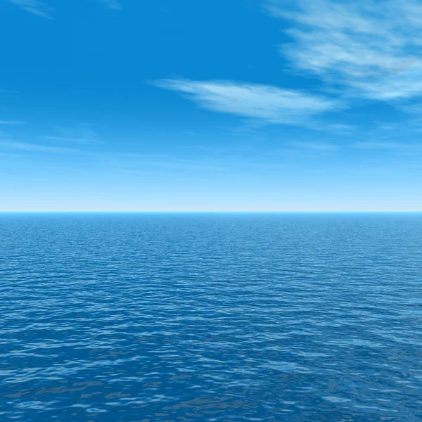 Oceano onde d'acqua e cielo — Foto Stock