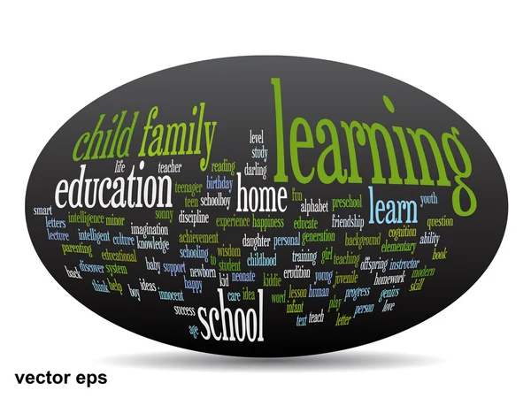 Onderwijs word cloud — Stockvector