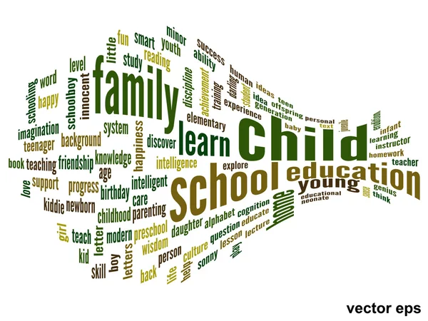 Onderwijs word cloud — Stockvector