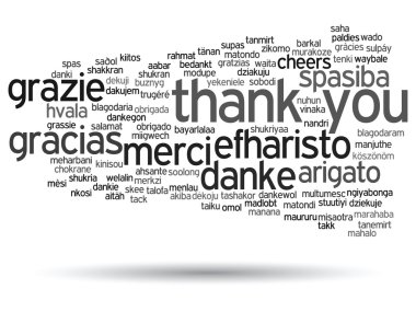 teşekkür ederim kelime bulutu