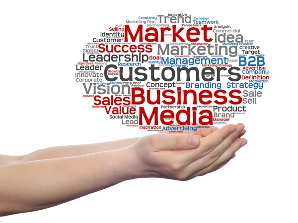 Business marketing szó felhő — 스톡 사진