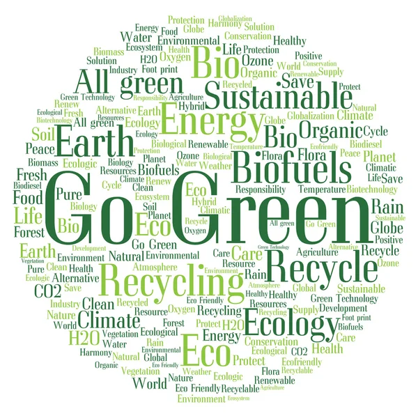 Energy and conservation word cloud — Stock Photo, Image