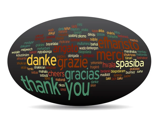 Thank you word cloud — Stock Photo, Image