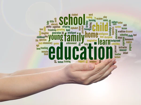 Education abstract word cloud — Stock Photo, Image