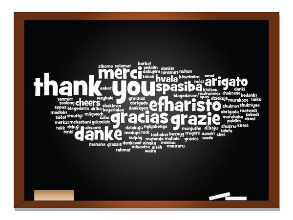 Thank you word cloud — Stock Photo, Image