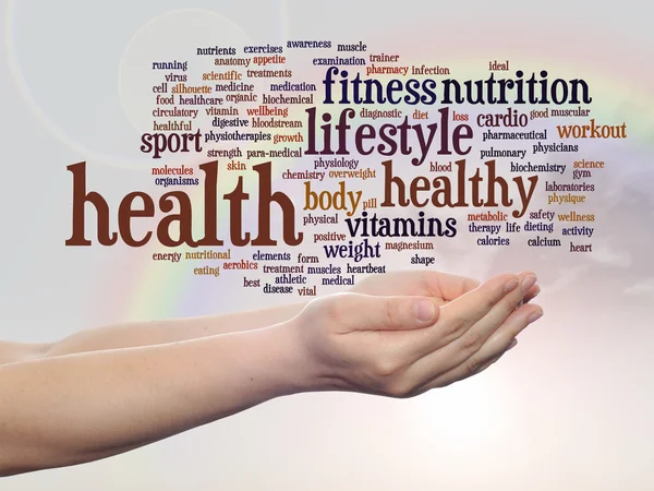 Abstract health word cloud — Stock Photo, Image