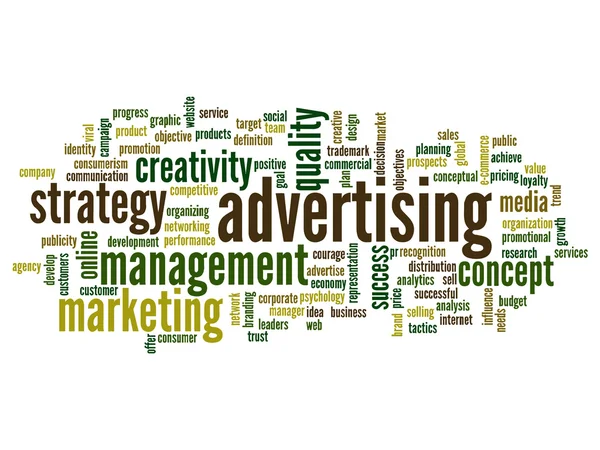 Advertising word cloud — Stock Photo, Image