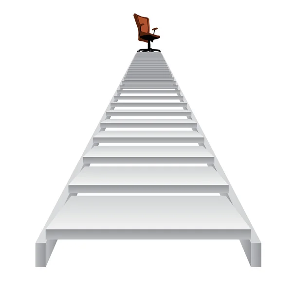 Stair climbing to a leader — Stock Photo, Image