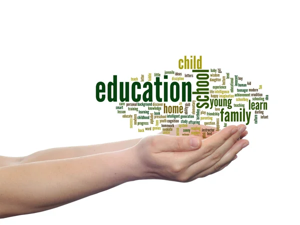 Education abstract word cloud — Stock Photo, Image