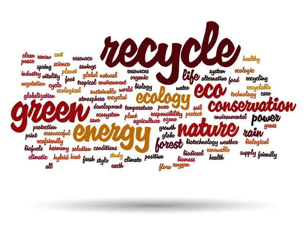 Conservation word cloud text — Stock Photo, Image