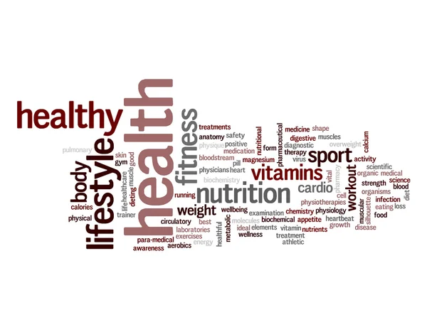 Abstract health word cloud — Stock Photo, Image