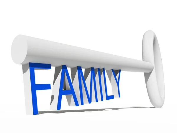 White  family key — Stock Photo, Image