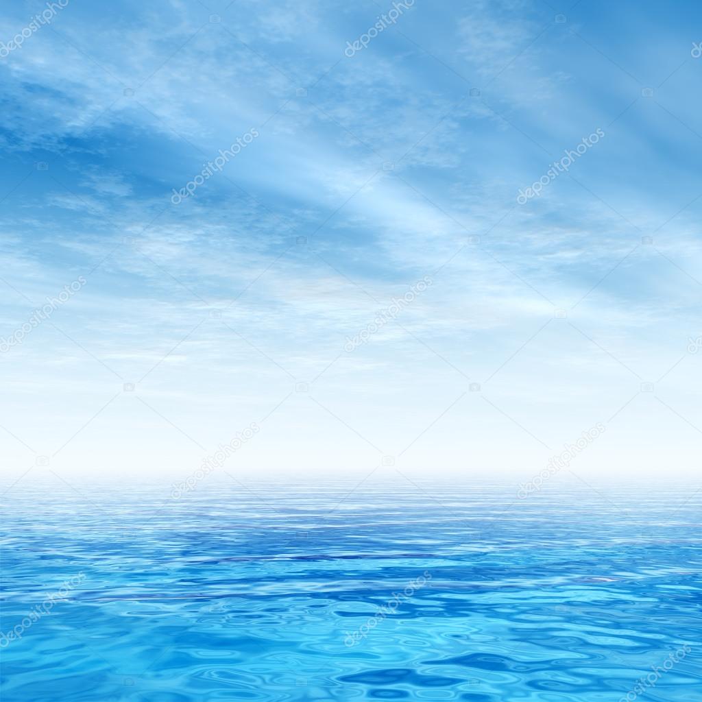 ocean water waves and sky 