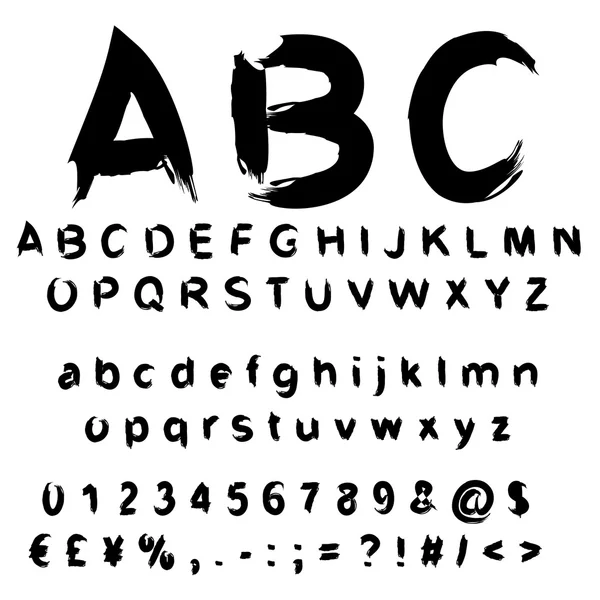 Sketch paint font — Stock Photo, Image