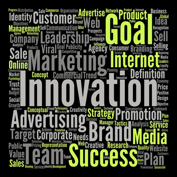 Marketing text word cloud — Stock Photo, Image