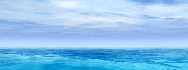 Ocean water waves and sky — Stock Photo, Image