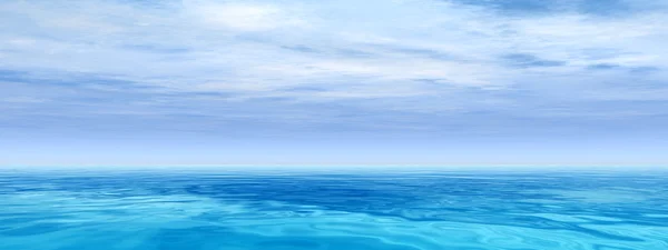 Oceano onde d'acqua e cielo — Foto Stock