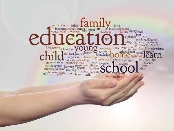 Education abstract word cloud — Stock Photo, Image