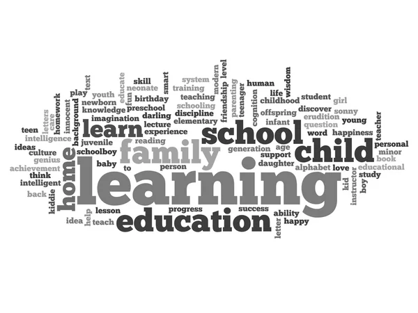 Educación Word Cloud — Foto de Stock