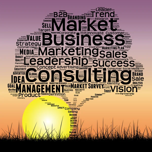 Media business word cloud — Stock Photo, Image