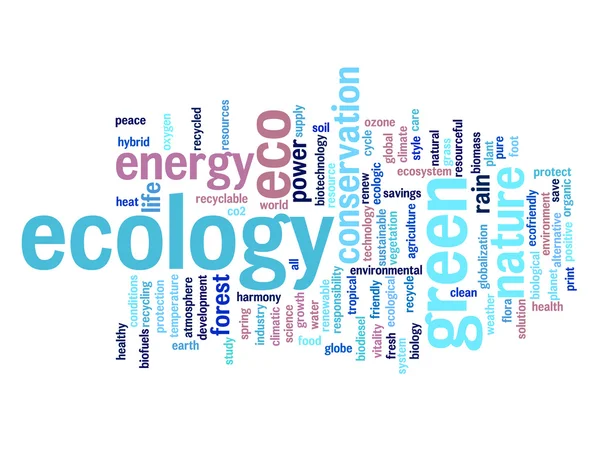 Ecology  word cloud — Stock Photo, Image