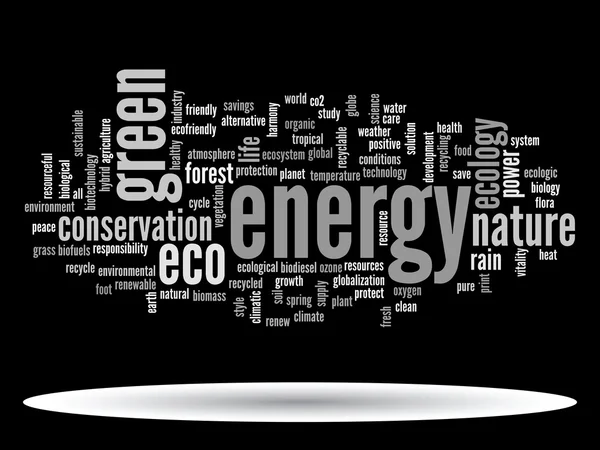 Conservation word cloud text — Stock Photo, Image