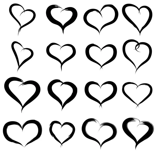 Heart shapes set — Stock Photo, Image