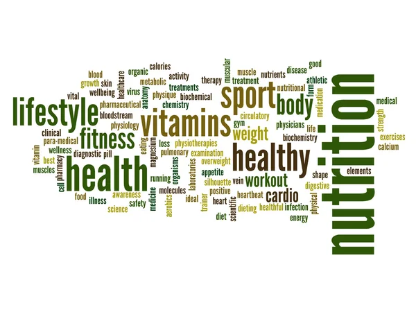 Nutrition word cloud — Stock Photo, Image