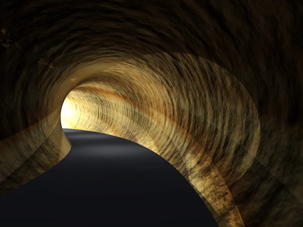 Dark abstract wegtunnel — Stockfoto