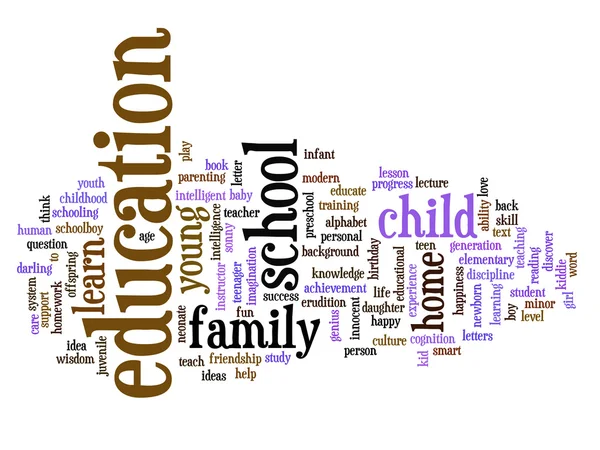 Familie abstracte word cloud — Stockfoto