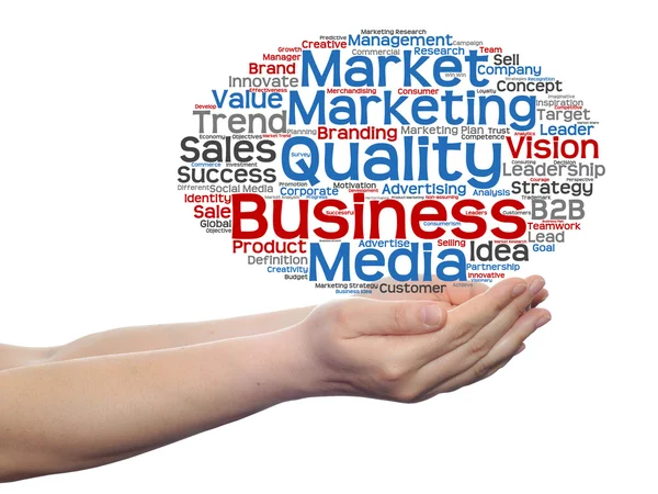 Business marketing word cloud — Stock Photo, Image